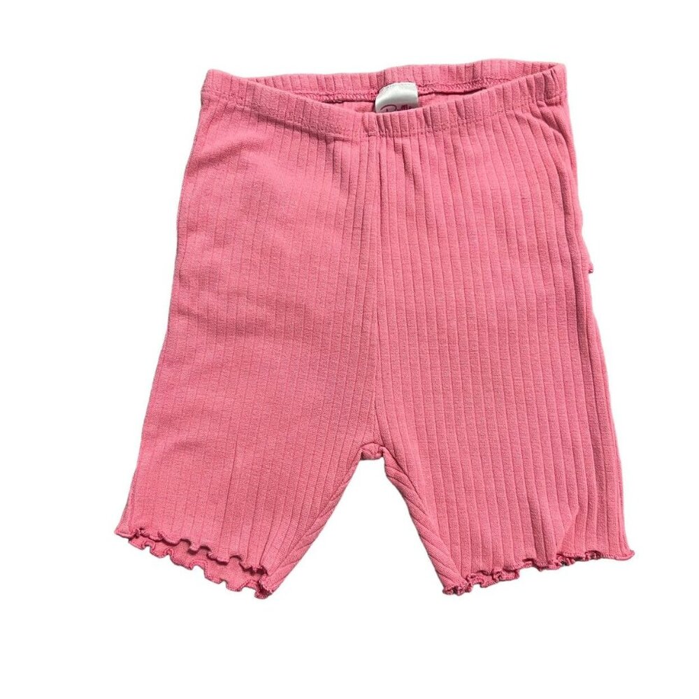 RuffleButts 7Y Pink Ribbed Ruffles Pajamas Set - Picture 5 of 7